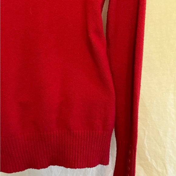 C-27 St. John’s Bay Red Long Sleeve PulloverSweater Size‎ M - Picture 11 of 16